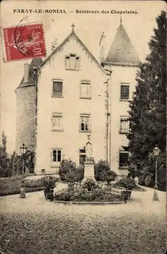 Ak Paray le Monial Saône et Loire, Residence des Chapelains