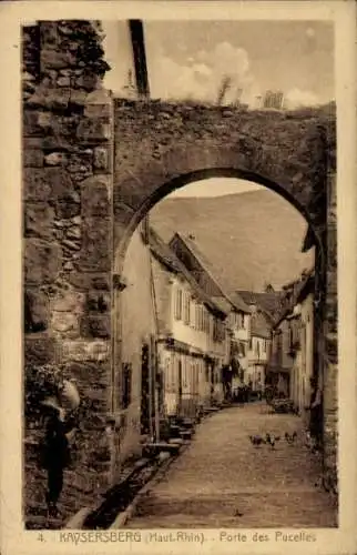 Ak Kaysersberg Elsass Haut Rhin, Porte des Pucelles