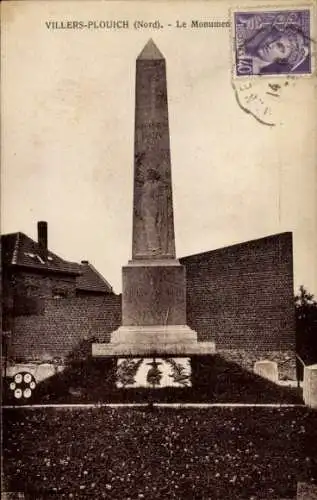 Ak Villers-Plouich Nord, Le Monument