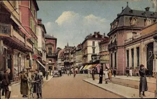 Ak Mulhouse Mülhausen Elsass Haut Rhin, rue du Sauvage