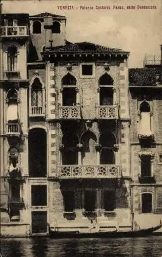 Ak Venedig Venedig Venetien, Palazzo Contarini Fasan