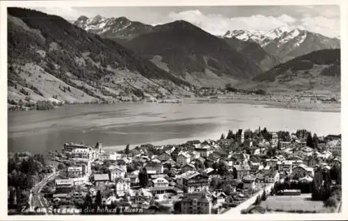 Ak Zell am See in Salzburg, Panorama, Hohen Tauern