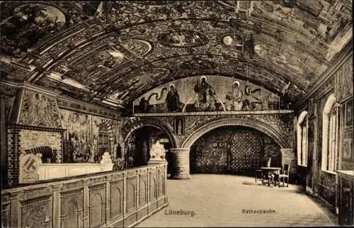 Ak Lüneburg in Niedersachsen, Rathauslaube