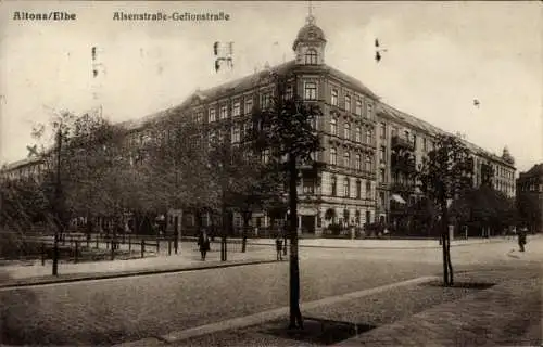 Ak Hamburg Altona, Alsenstraße, Gefionstraße