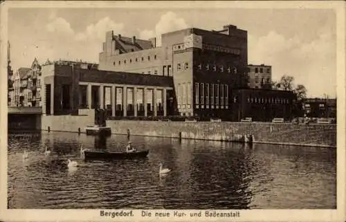 Ak Hamburg Bergedorf, Die neue Kuranstalt und Badeanstalt