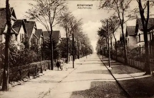 Ak Hamburg Wandsbek Rahlstedt Altrahlstedt, Adolfstraße, Häuser