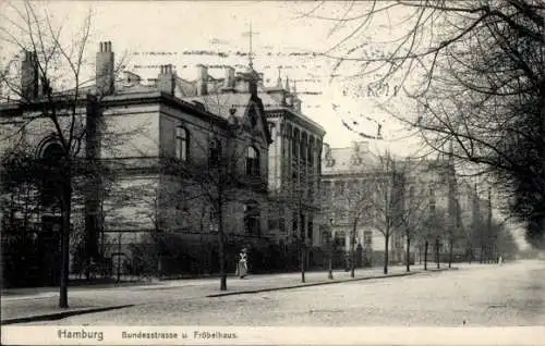 Ak Hamburg Eimsbüttel Rotherbaum, Bundesstraße, Fröbelhaus