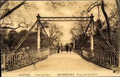 Ak Anvers Antwerpen Flandern, Pont du Parc