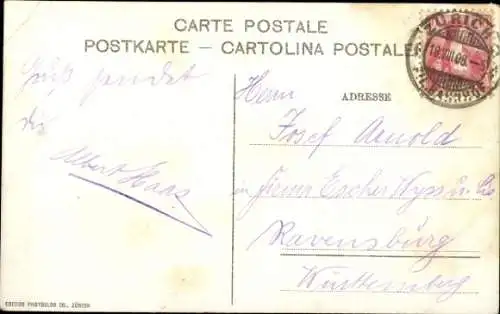 Ak Zürich, Blick auf die Turnhalle, Seitenansicht