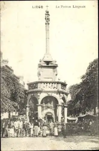 Ak Liège Lüttich Wallonien, Perron Liegeois