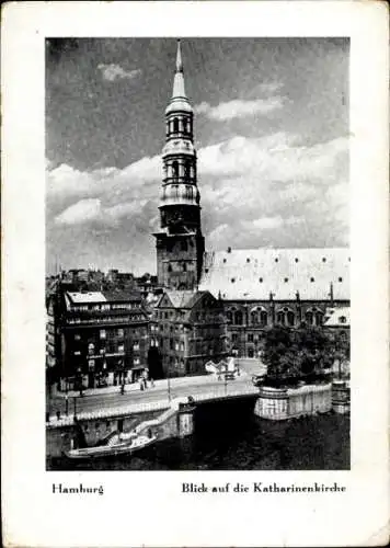 Ak Hamburg Mitte Altstadt, Katharinenkirche