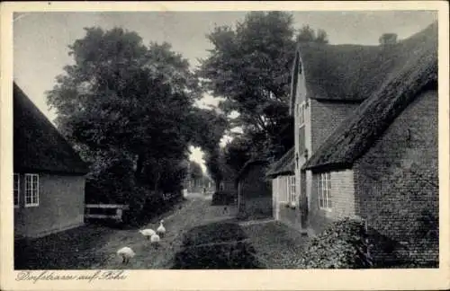 Ak Insel Föhr Nordfriesland, Dorfstraße