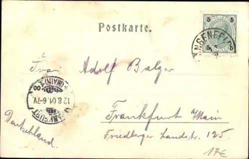 Ak Längenfeld im Ötztal Tirol, Hotel zum Hirschen