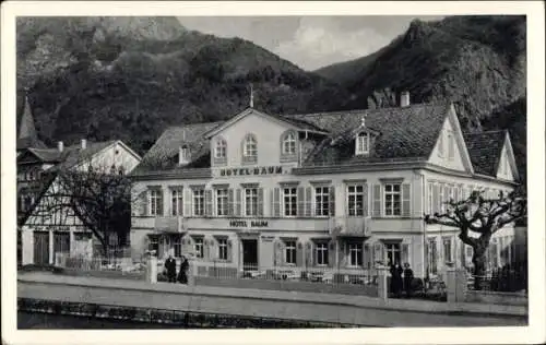 Ak Bad Münster am Stein Ebernburg Bad Kreuznach, Hotel Baum