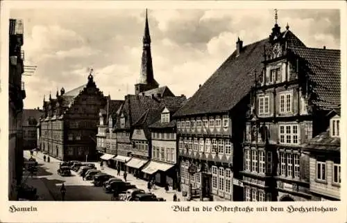 Ak Hameln an der Weser Niedersachsen, Osterstraße, Hochzeitshaus