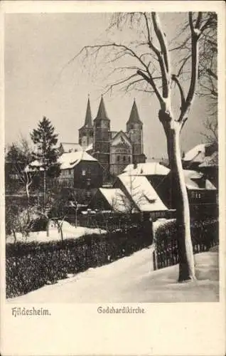 Ak Hildesheim in Niedersachsen, Godehardikirche