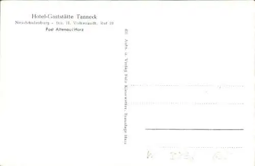 Ak Geringswalde Sachsen, Hotel-Gaststätte Tanneck