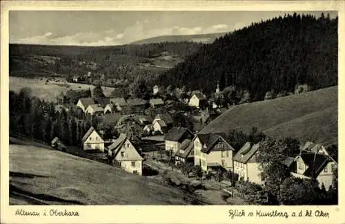 Ak Altenau Clausthal Zellerfeld im Oberharz, Blick vom Kunstberg, Panorama