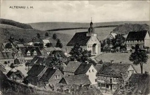 Ak Altenau Clausthal Zellerfeld im Oberharz, Teilansicht