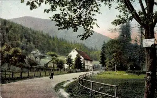 Ak Schierke Wernigerode am Harz, Oberförsterei Kupferhütte und Umgebung