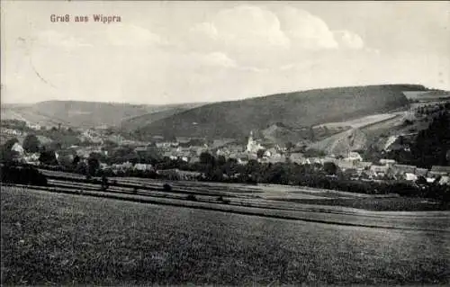 Ak Wippra Sangerhausen am Harz, Panorama