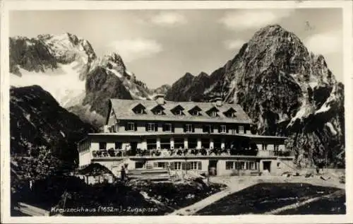 Ak Zugspitze, Kreuzeckhaus