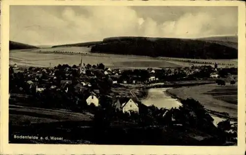 Ak Bodenfelde an der Weser, Panorama