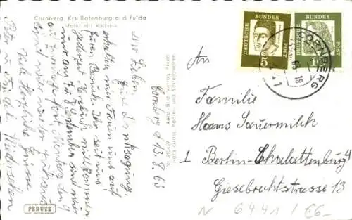 Ak Cornberg in Hessen, Markt, Rathaus