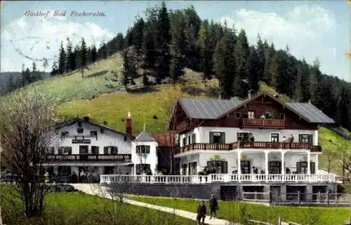 Ak Schliersee in Oberbayern, Gasthof Bad Fischeralm