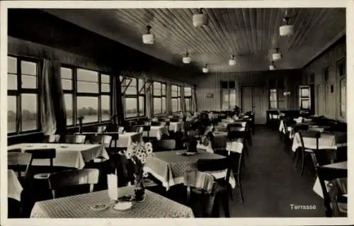 Ak Niederreifenberg Schmitten im Taunus, Großer Feldberg, Hotel-Restaurant Feldberg-Hof, Terrasse