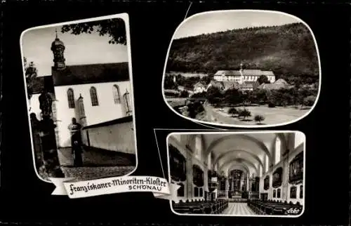 Ak Schönau Gemünden am Main, Franziskaner-Minoriten-Kloster