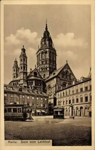 Ak Mainz am Rhein, Dom, Blick vom Leichhof