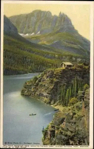 11 alte Ak verschiedene Seen und Landschaften von Montana USA, diverse Ansichten