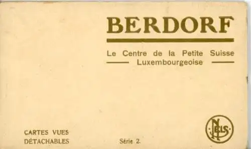 10 alte Ak Berdorf in Luxemburg, Hotel Kinney, das Zentrum der kleinen Schweiz, im passenden Heft