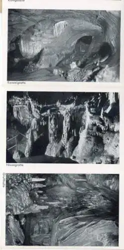 Set  12 Bilder Grüne Iserlohn im Märkischen Kreis, Dechenhöhle, Leporello