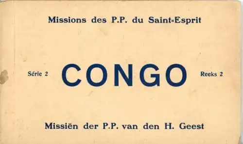 10 alte Ak Mission des P P du Saint Esprit Cong, Serie 2, im passenden Heft, diverse Ansichten