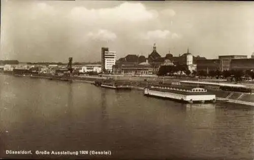 10 Ak Düsseldorf am Rhein, Große Ausstellung GeSoLei 1926, im passenden Heft, diverse Ansichten