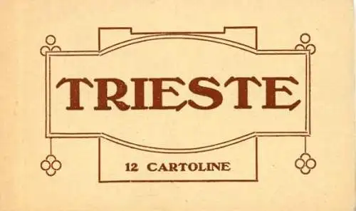 Set von 12 Ansichtskarten Triest Trieste Friuli Venezia Giulia im Umschlag
