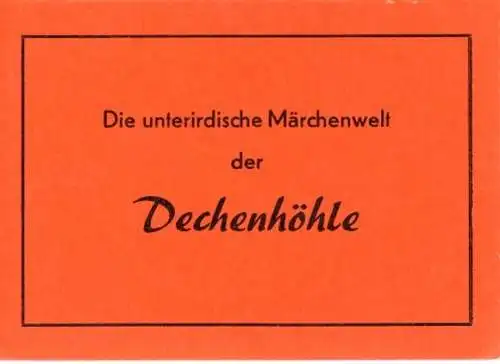 Set  12 Bilder Grüne Iserlohn im Märkischen Kreis, Dechenhöhle, Leporello