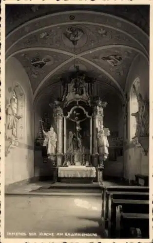 Ak St. Georgen im Attergau Oberösterreich, Kapelle im Kalvarienberg, Innenansicht