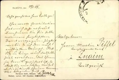 Ak Olomouc Olmütz Stadt, Parkstraße