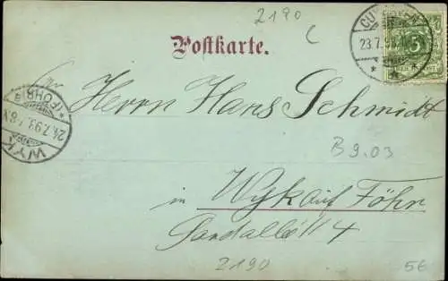 Mondschein Ak  Nordseebad Cuxhaven, Seedeich