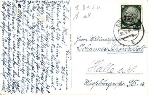 Ak Hohnstädt Burgberg Grimma in Sachsen, Gasthof Burgberg