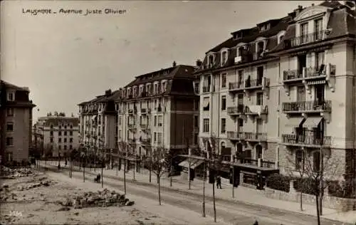 Ak Lausanne Kanton Waadt, Avenue Juste Olivier