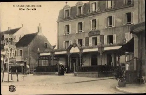 Ak Langrune sur Mer Calvados, Hotel Cauvin