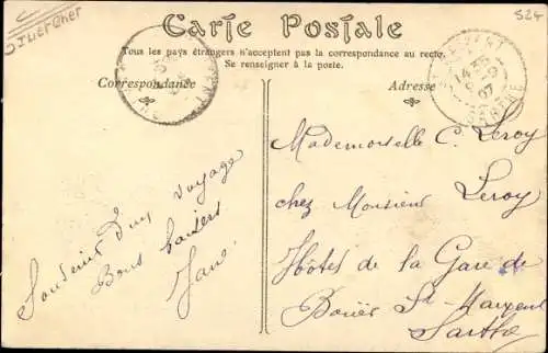 Ak Montoire sur le Loir et Cher, Vue sur le Château