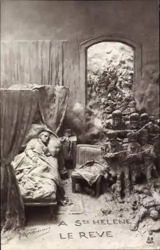 Künstler Ak Mastroianni, Napoleon Bonaparte, St. Helena, Der Traum