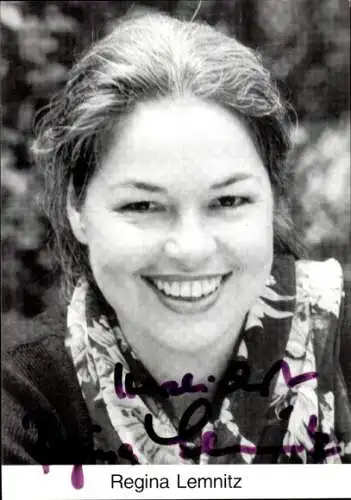 Ak Schauspielerin Regina Lemnitz, Portrait, Autogramm