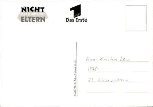 Ak Schauspielerin Ann-Kristin Leo, Portrait, Autogramm