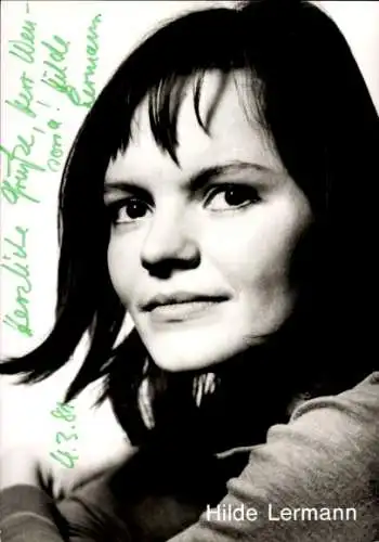 Ak Schauspielerin Hilde Lermann, Portrait, Autogramm